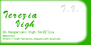 terezia vigh business card